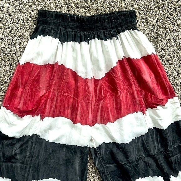 La Bass black/white/red women’s balloon pants Sz 2 - Picture 3 of 5